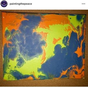 Acrylic pour painting
